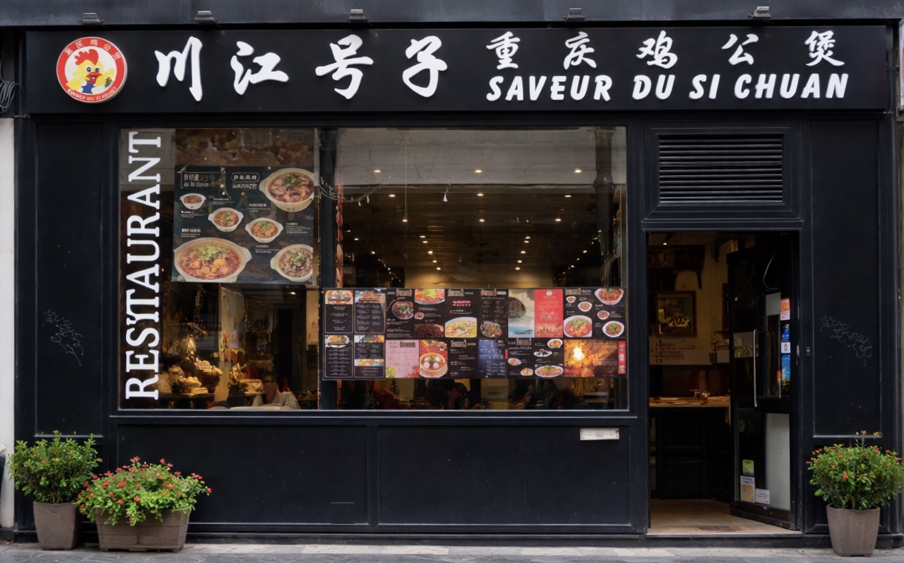 Saveur de Sichuan - Façade du restaurant